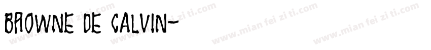 Browne de Calvin字体转换